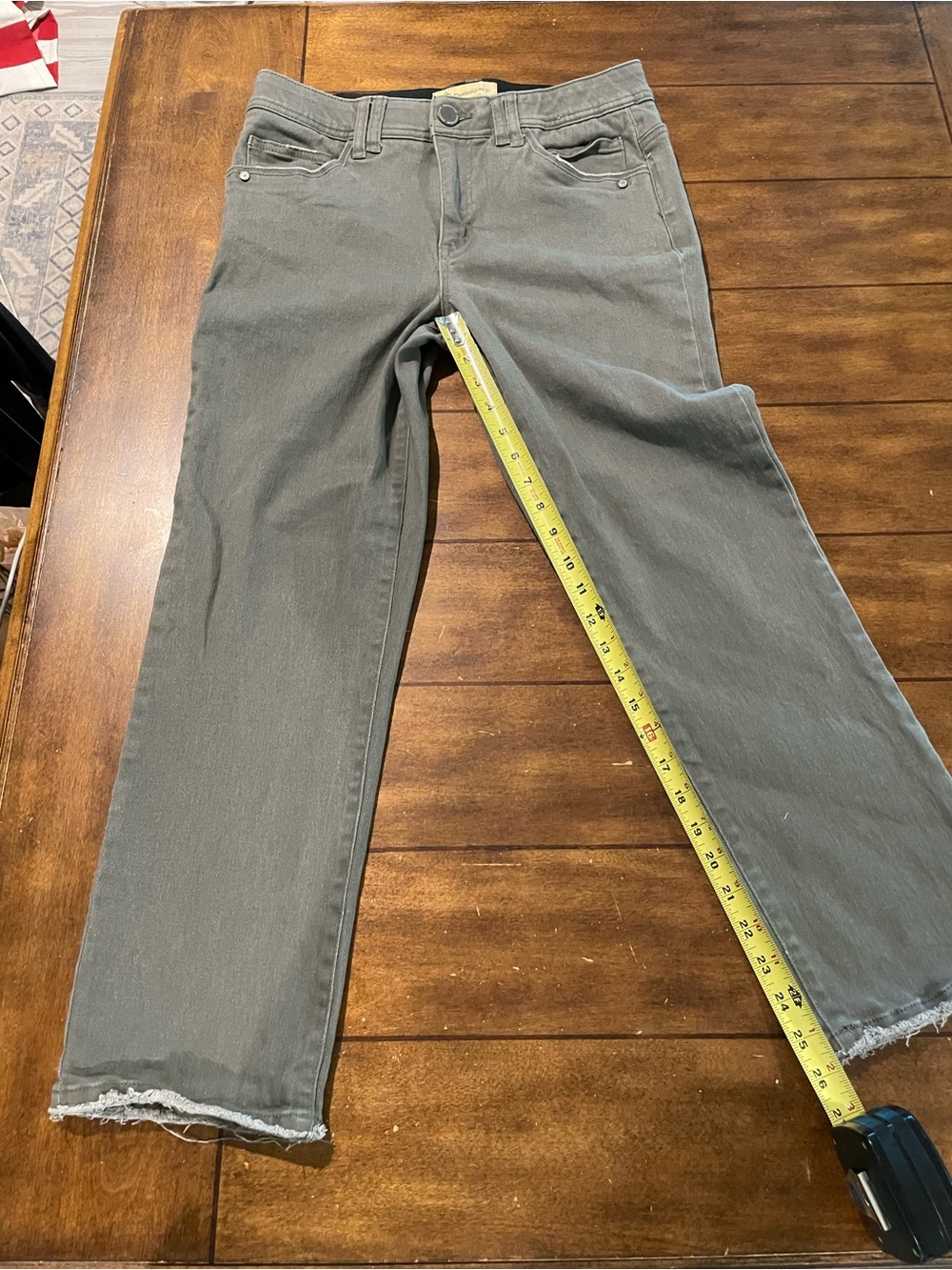 Democracy Straight-Leg Jeans in Olive
